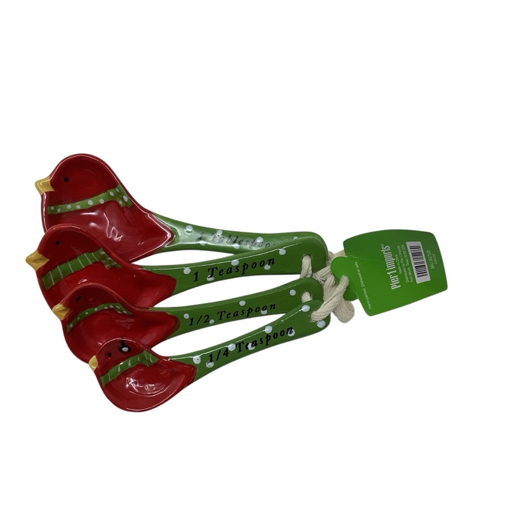 Pier 1 Imports Cardinal Ceramic Measuring Spoons